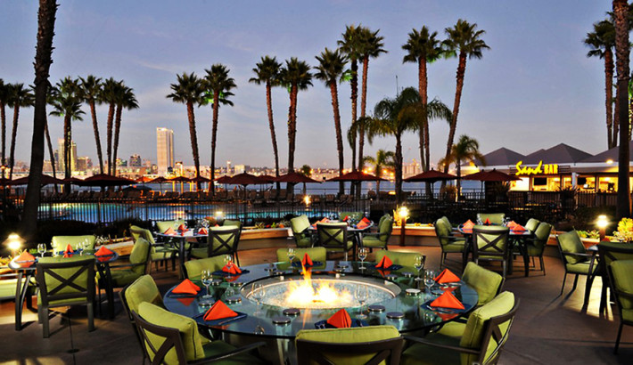 Coronado Marriott with view of San Diego