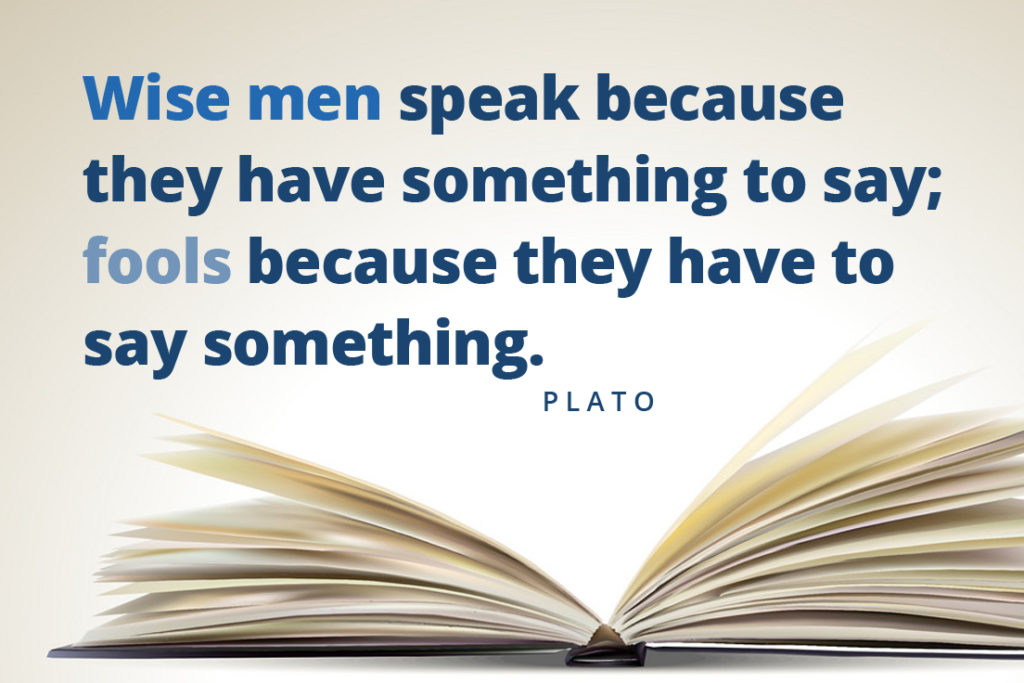 Plato quote - wisdom